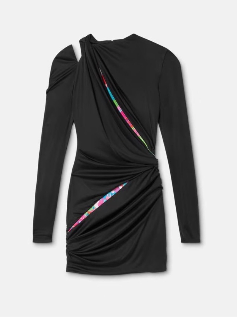 Versace Dua Lipa X Versace Floral Summer Knotted Mini Dress 40